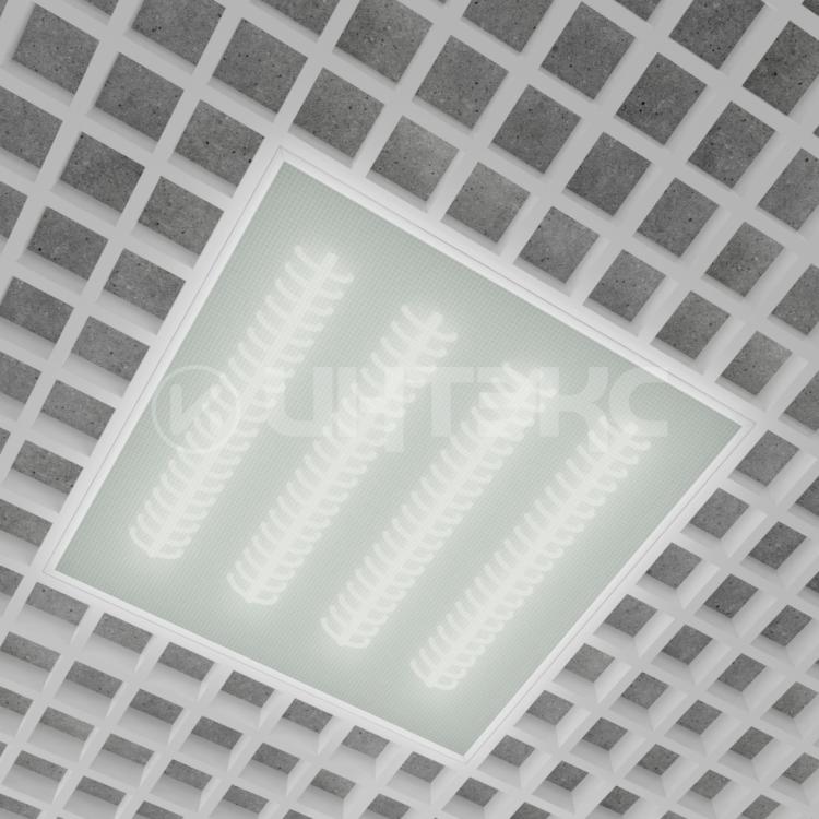 Светодиодный светильник INTEKS Grilyato-40 40Вт 4000К Микропризма